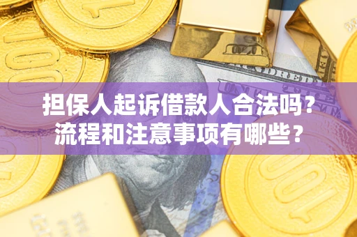 济南担保人起诉借款人合法吗？流程和注意事项有哪些？