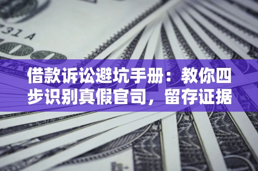 济南借款诉讼避坑手册：教你四步识别真假官司，留存证据不踩雷