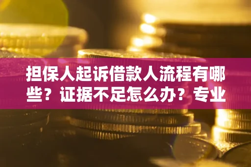 济南担保人起诉借款人流程有哪些？证据不足怎么办？专业律师解答