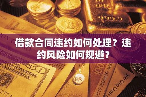 济南借款合同违约如何处理？违约风险如何规避？